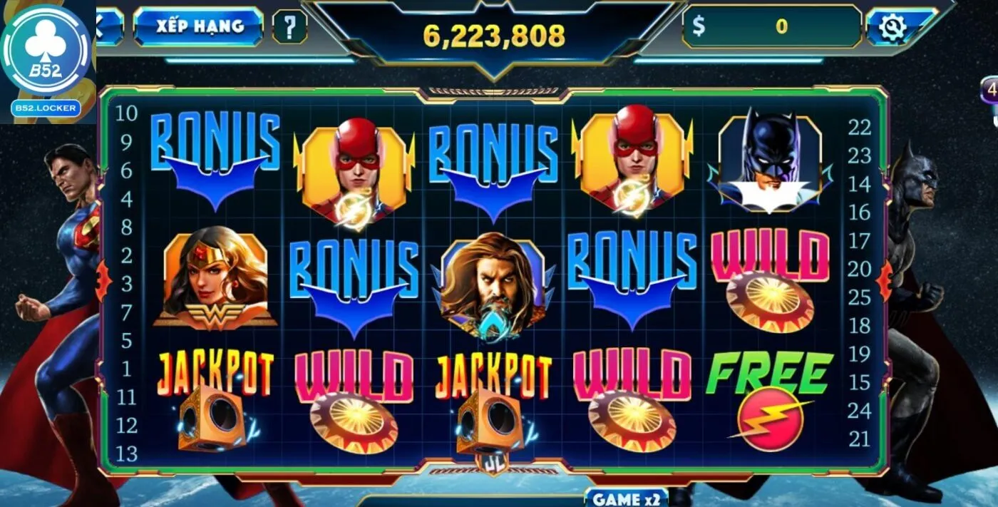 Hướng dẫn chơi game Nổ hũ Justice League tại b52 club